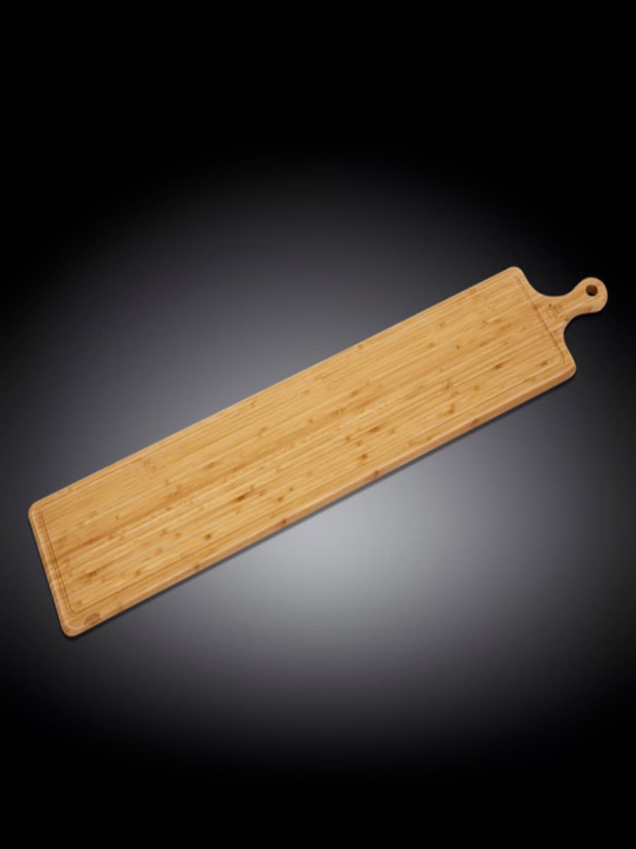 Сервировочная доска с ручкой, Wilmax, Bamboo, 100x20 см