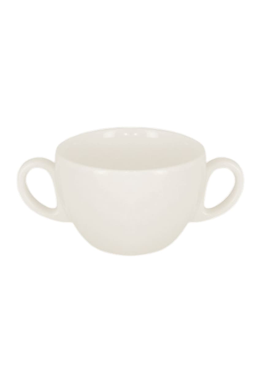 Бульонница с двумя ручками RAK Porcelain Barista 280 мл, h 6,3 см