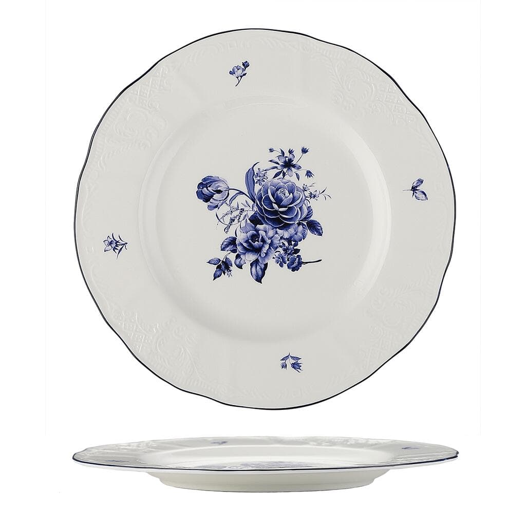 Тарелка P.L. Proff Cuisine Blue Flower d 21,6 см h1,6 см