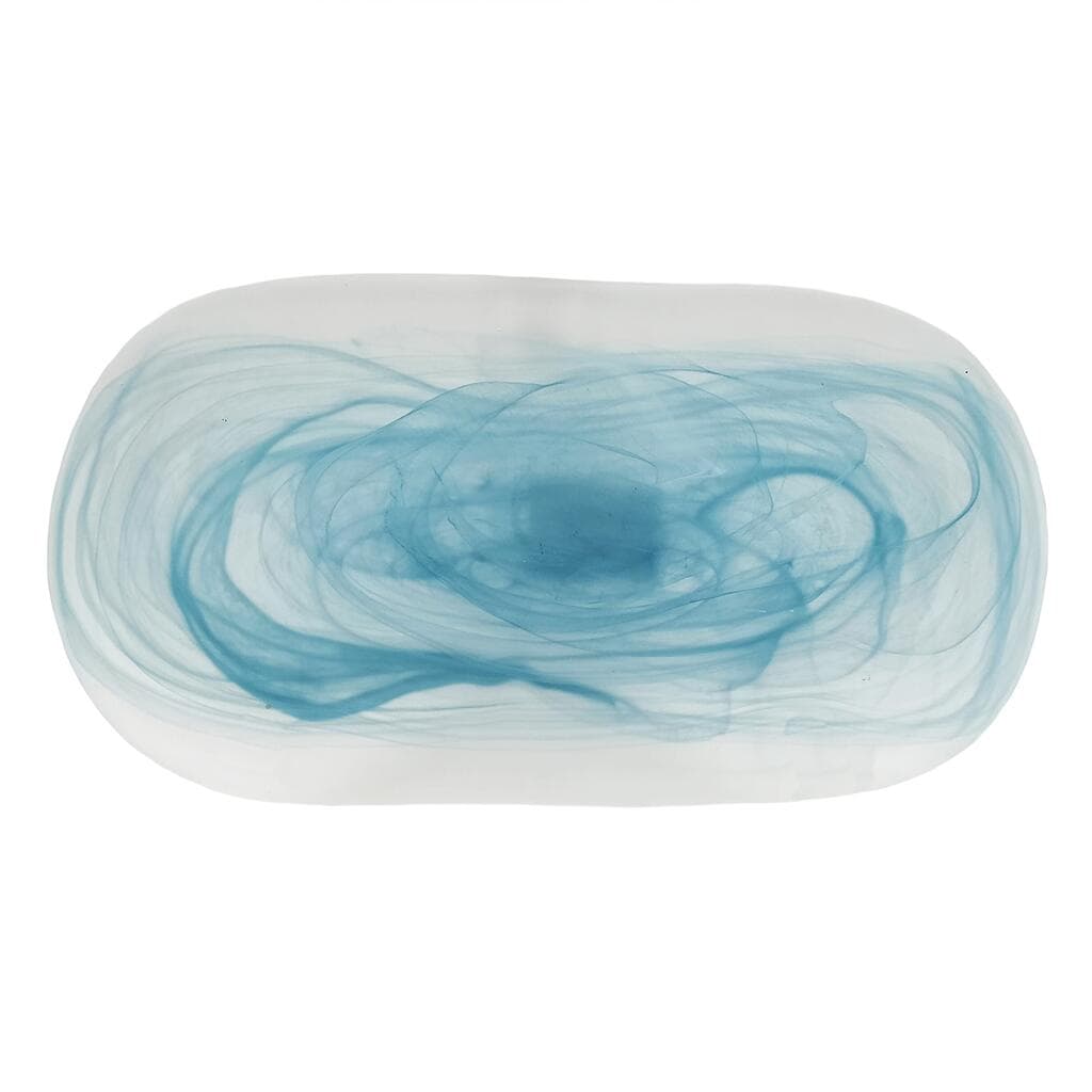 Блюдо овальное P.L. Proff Cuisine Blue Sunset матовое стекло 28*15*2 см