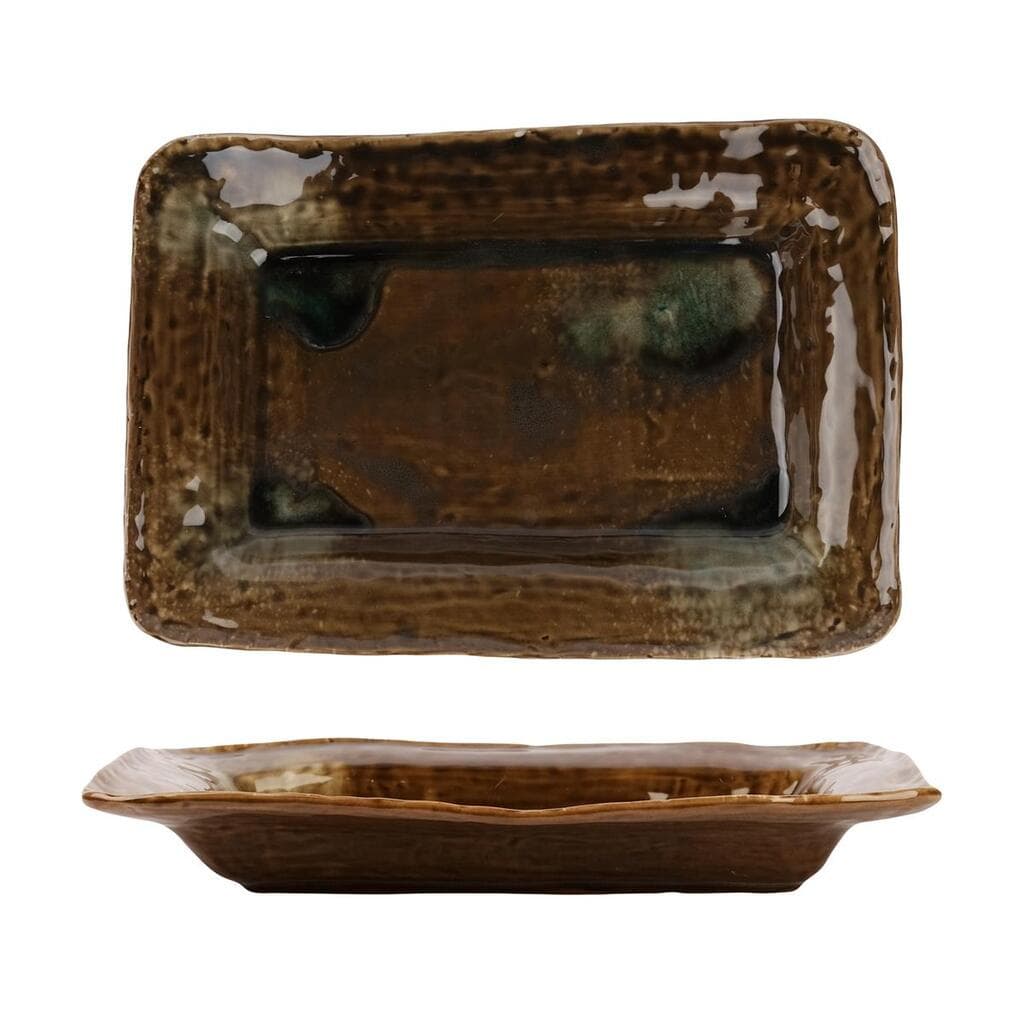 Блюдо прямоугольное P.L. Proff Cuisine Light Brown Frutti di Mare 31*21,5 см h4,8 см 600 мл