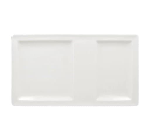 Тарелка прямоугольная 2-секционная RAK Porcelain Classic Gourmet 37*21 см