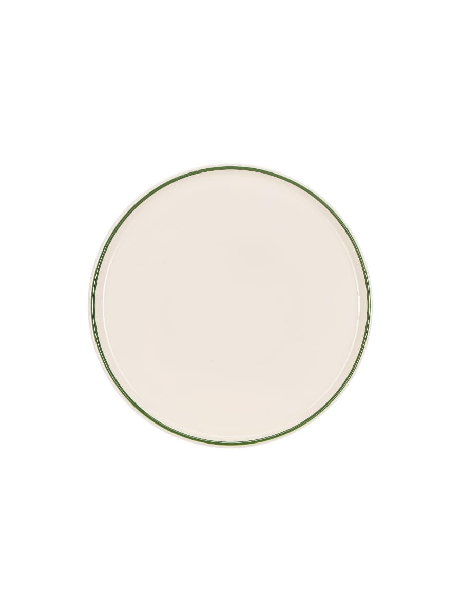 Тарелка мелкая с вертикальным бортом с кантом, Pioli, Colour Green, 16 см