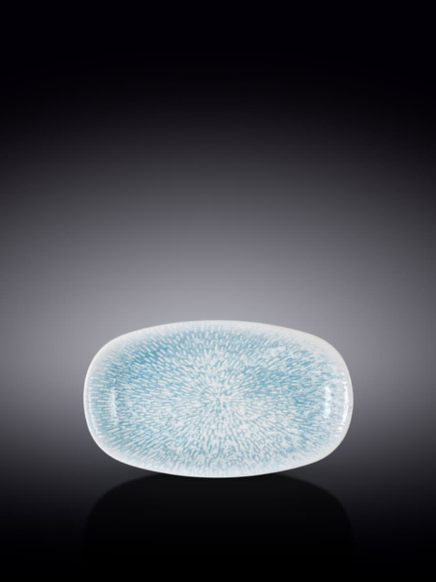 Блюдо овальное углубленное, Wilmax, Coral Blue, 20х11 см