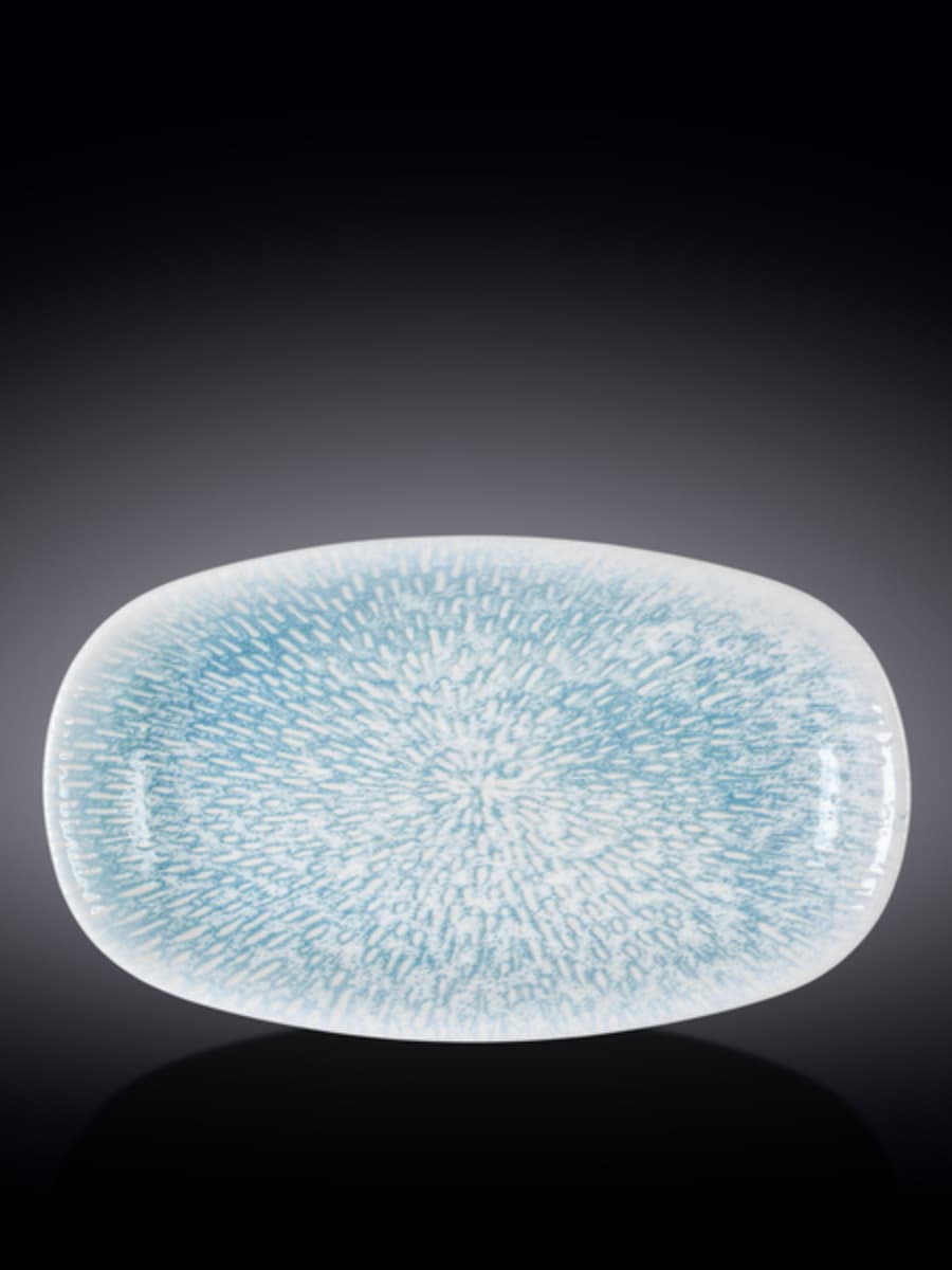 Блюдо овальное углубленное, Wilmax, Coral Blue, 30.5х18 см