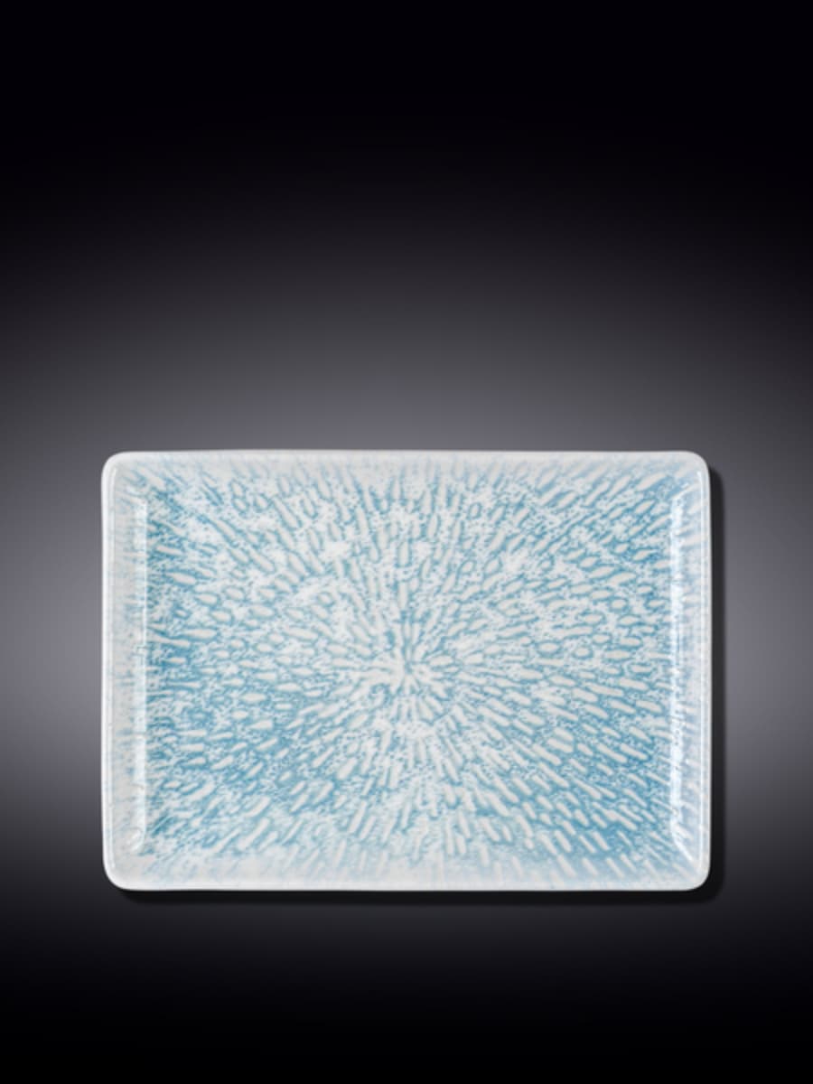 Блюдо прямоугольное, Wilmax, Coral Blue, 23.5х17 см