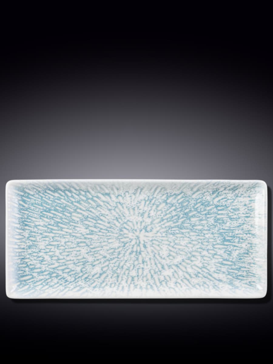 Блюдо прямоугольное, Wilmax, Coral Blue, 33х15 см