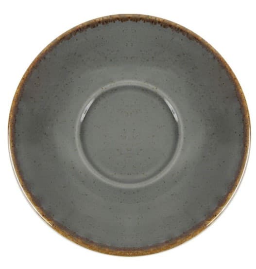 Блюдце для чайной чашки стопируемой, Porland, Seasons, DARK GREY, 15 см