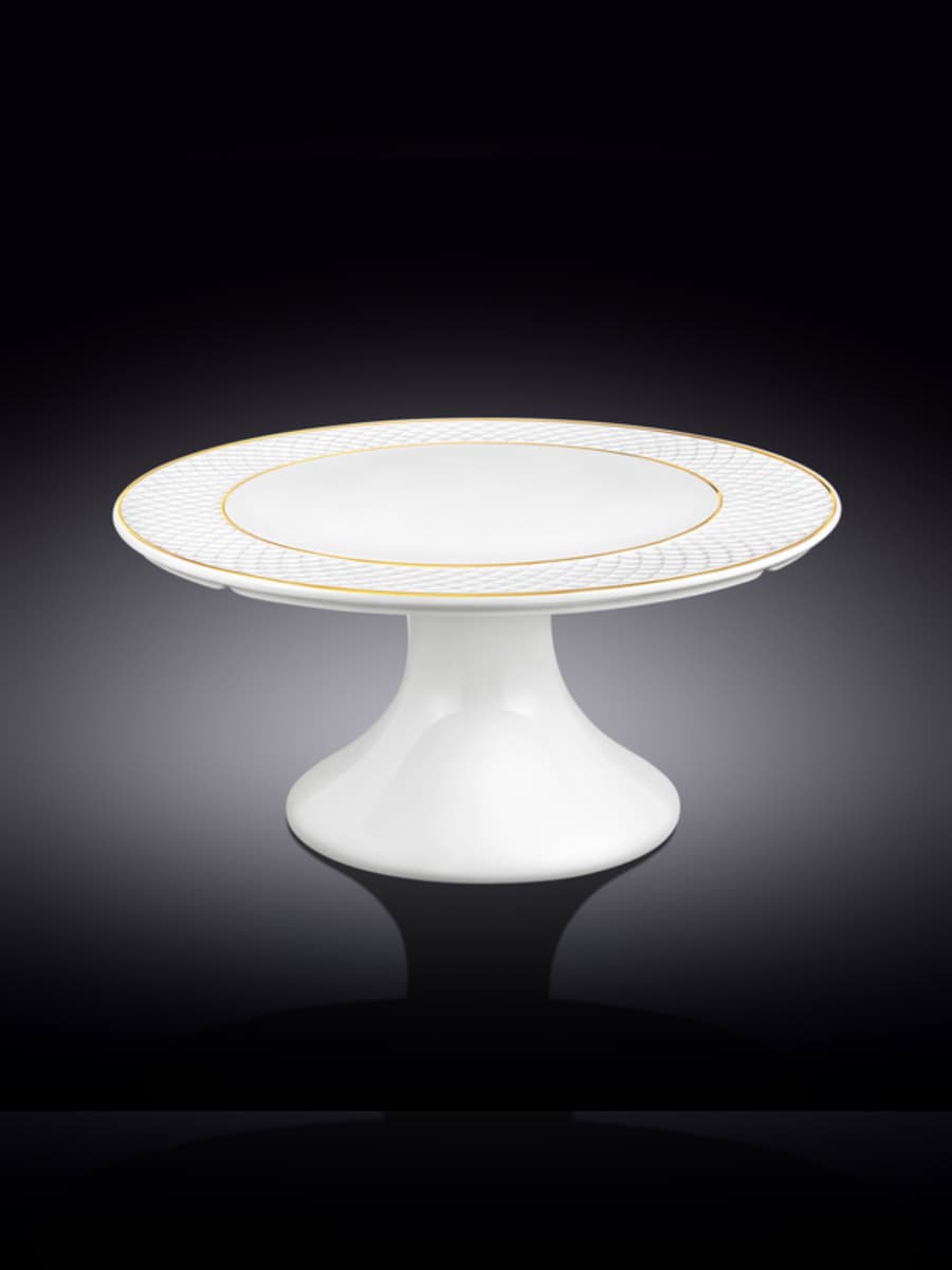 Тортовница с золотом, Wilmax, Diamond, 30.5x10 см