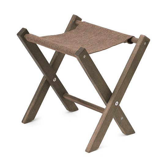 Подставка под сумку Crystals Wood В12, Dl, орех, коричневая рогожка