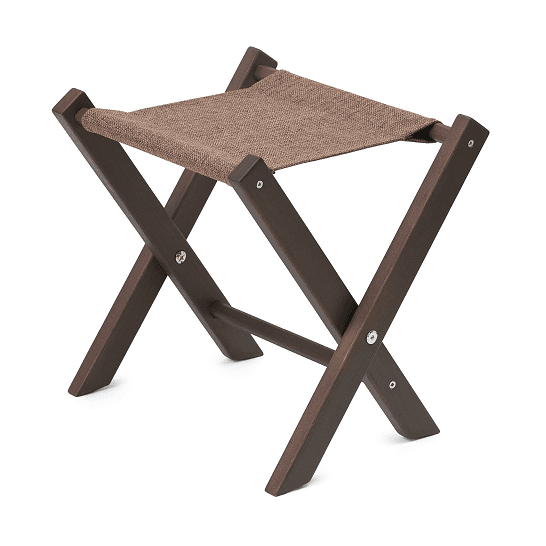 Подставка под сумку Crystals Wood В12, Dl, венге, коричневая рогожка