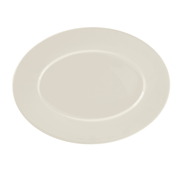 Тарелка овальная RAK Porcelain Fedra 34х25 см с бортом