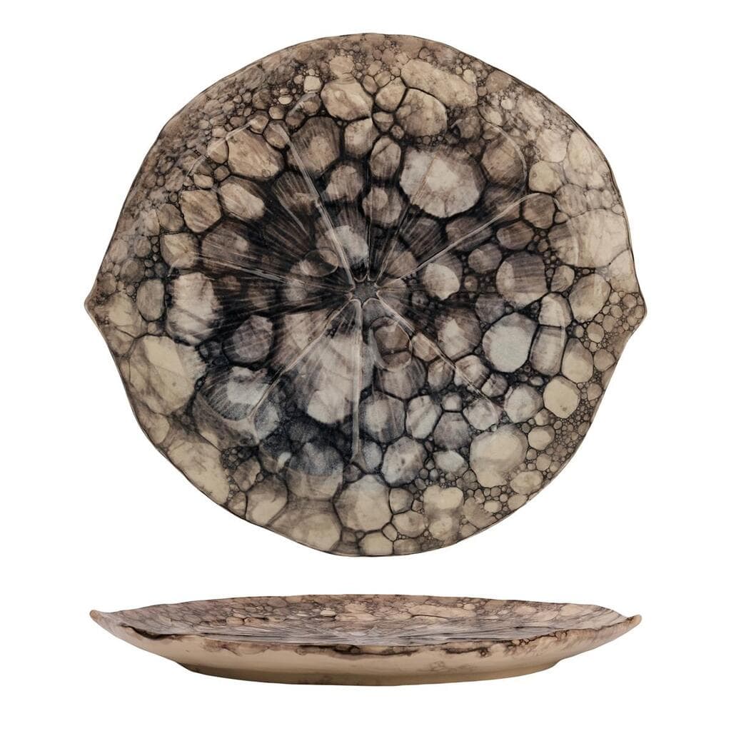 Блюдо для подачи 30,5*28,7 см h3,3 см Pebbles Clear Ice Dark Gray Frutti di Mare P.L.