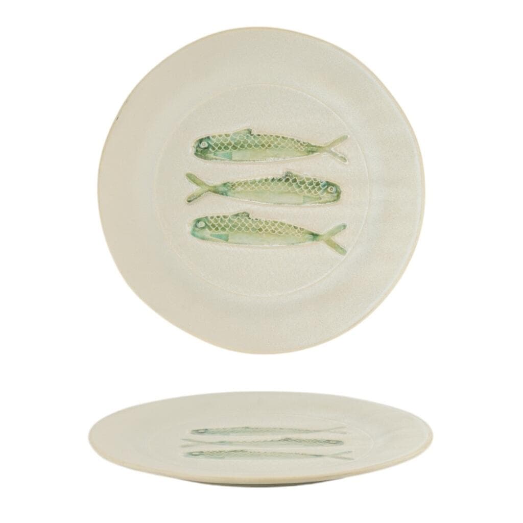 Тарелка P.L. Proff Cuisine Gray Shell Frutti di Mare Green Fish d 27,3 см h2 см