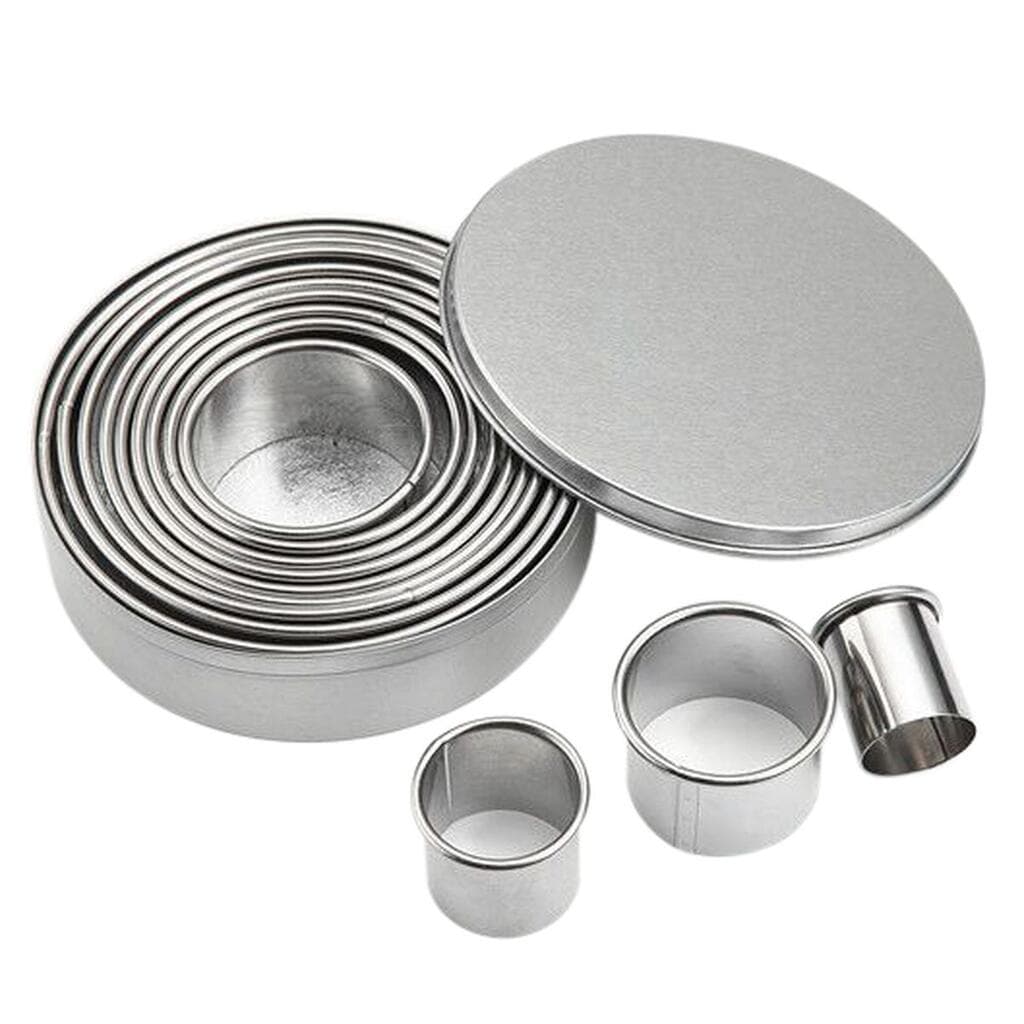 Набор форм-резаков P.L. Proff Cuisine Honri "Кольцо" 12 шт 30/37/47/54/65/72/80/87/94/102/110/118 мм