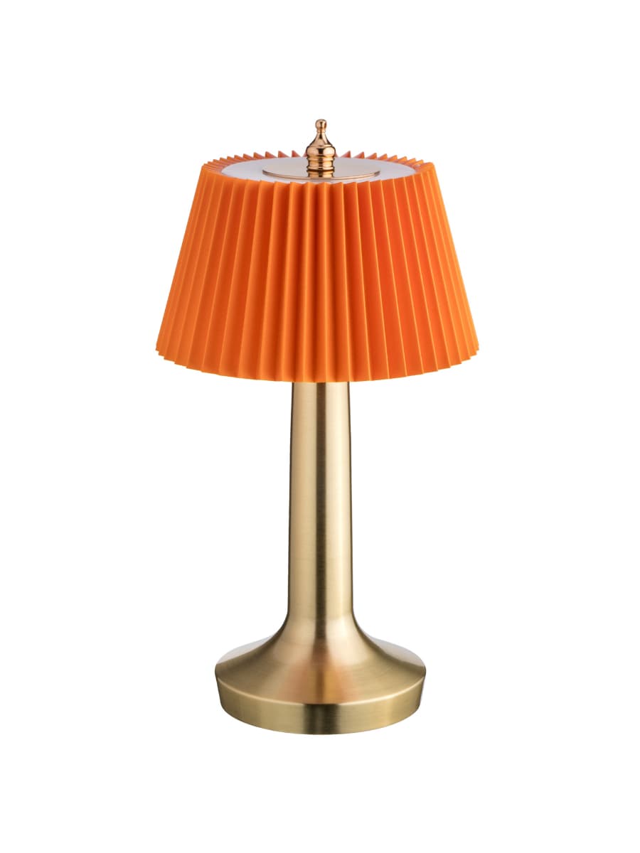 Лампа настольная, MGline, LED PINE, 13.5x26.5 см, 3 цвета, сенсорная регулировка яркости, Оранжевый