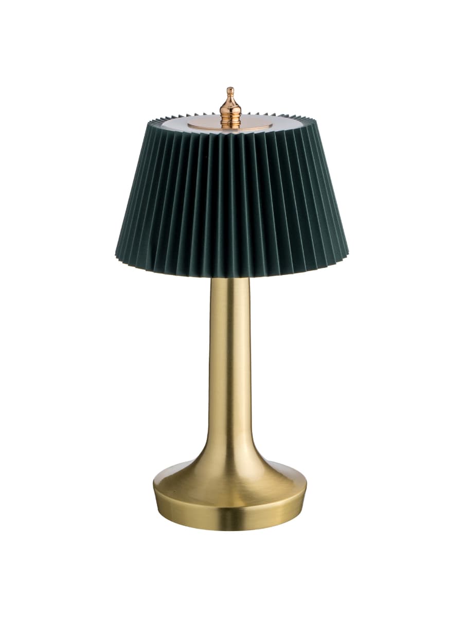 Лампа настольная, MGline, LED PINE, 13.5x26.5 см, 3 цвета, сенсорная регулировка яркости, Зеленый
