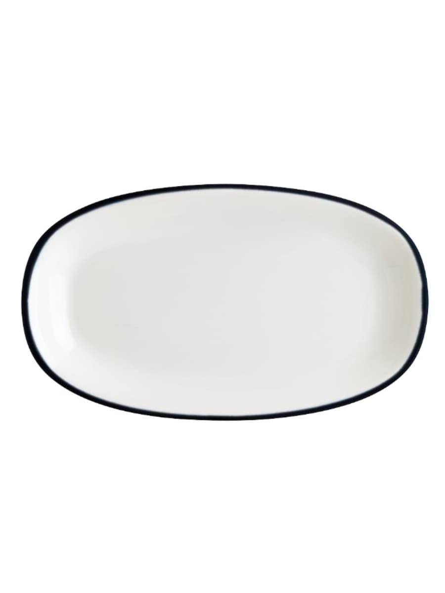 Блюдо овальное, Bonna, Linea, Черный, 15х8,5 см