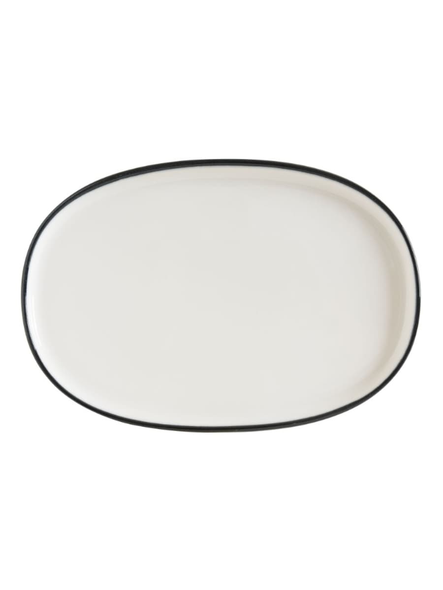 Блюдо овальное, Bonna, Linea, Черный, 34х23 см