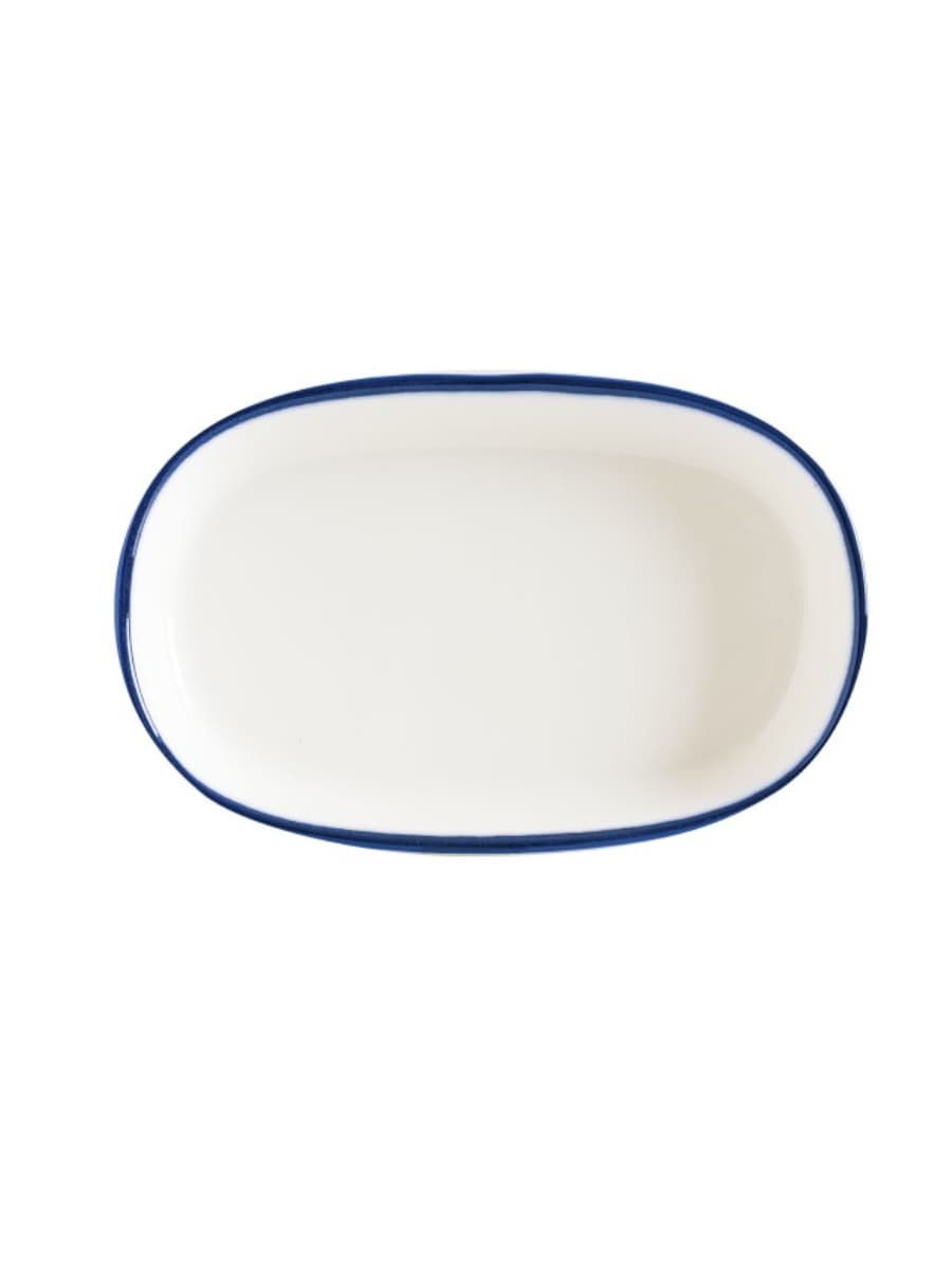 Блюдо овальное, Bonna, Linea, Синий, 10х6,5 см