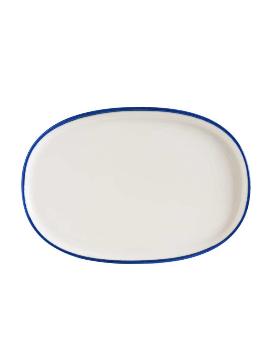 Блюдо овальное, Bonna, Linea, Синий, 34х23 см
