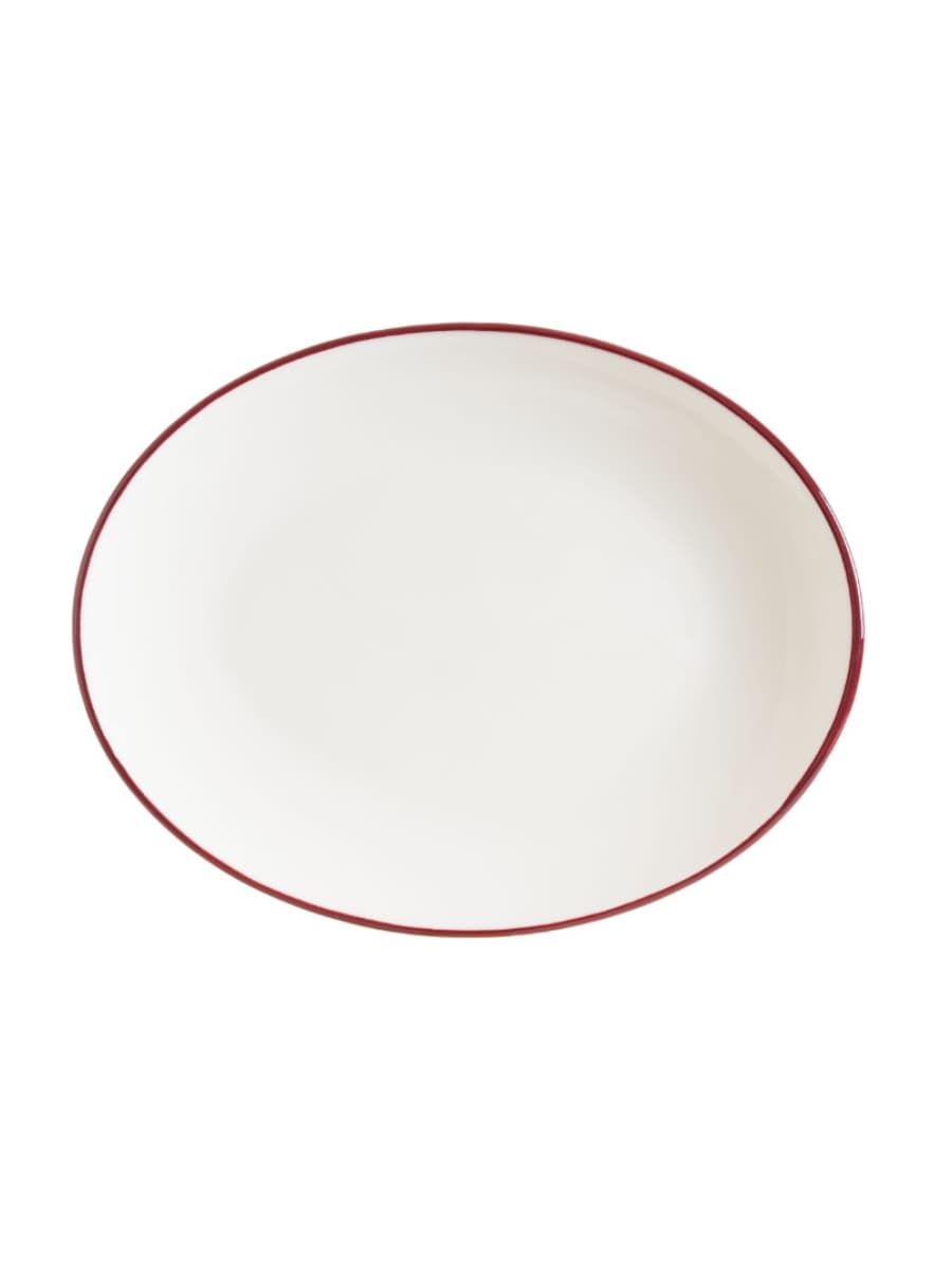Блюдо овальное, Bonna, Linea, Бургундия, 25х19 см