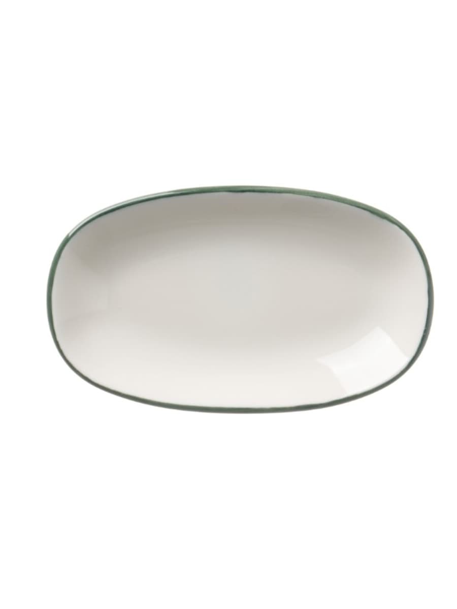 Блюдо овальное, Bonna, Linea, Зеленый, 15х8,5 см
