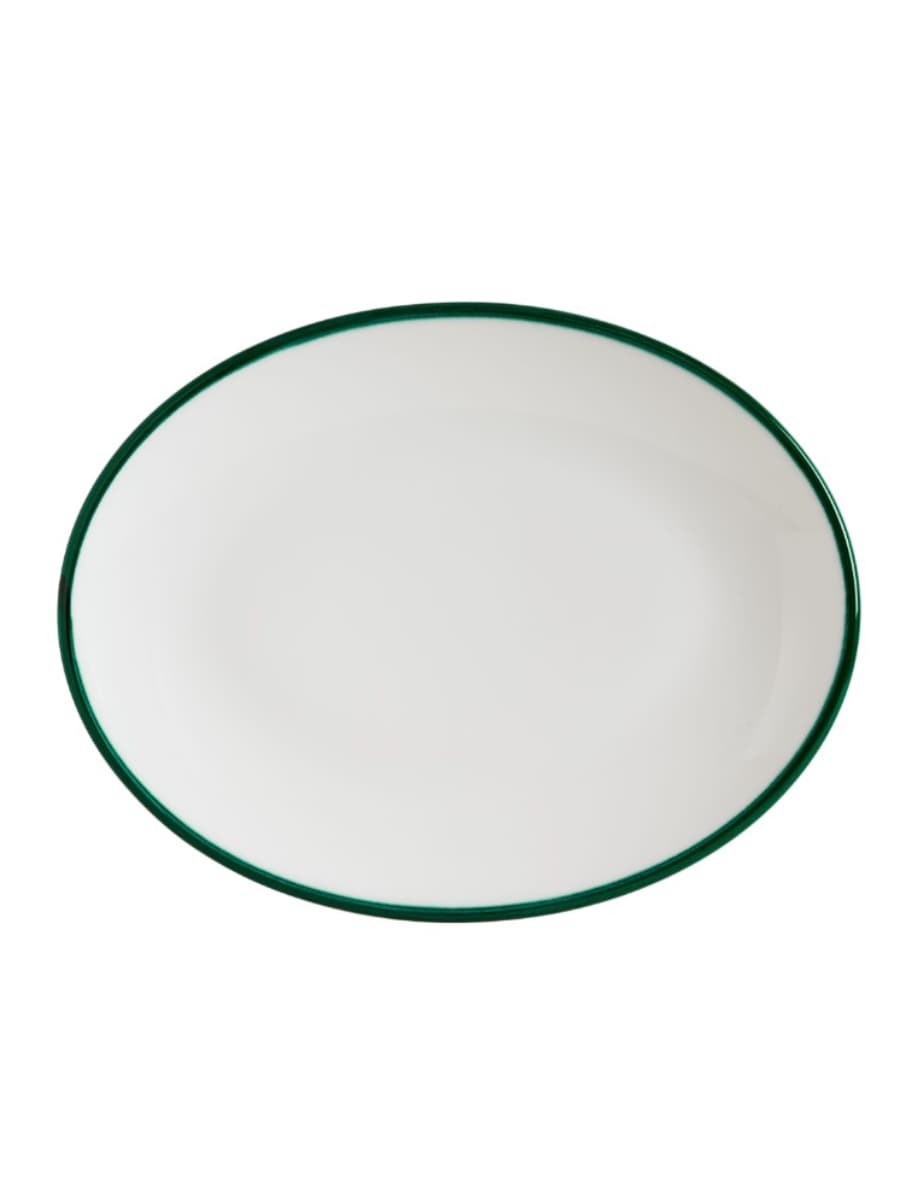 Блюдо овальное, Bonna, Linea, Зеленый, 31х24 см