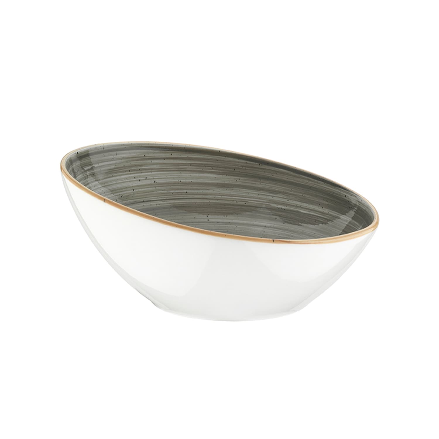Салатник скошенный край, Bonna, Aura Space, 350 мл, d 16 см, h 5.5/7.5 см