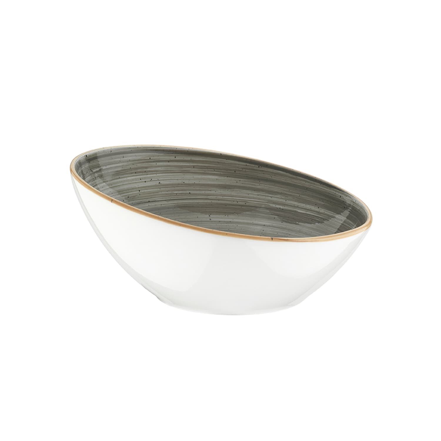 Салатник скошенный край, Bonna, Aura Space, 850 мл, d 22 см, h 6/10.5 см