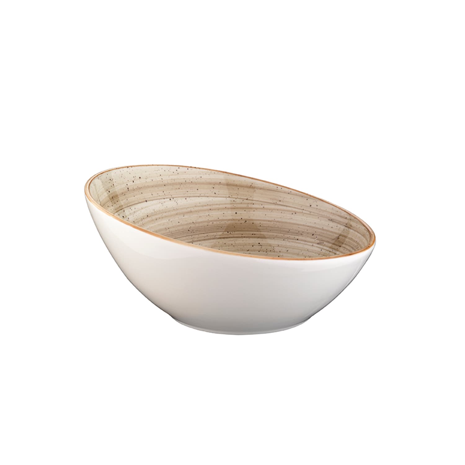 Салатник скошенный край, Bonna, Aura Terraine, 850 мл, d 22 см, h 6.6/10.5 см