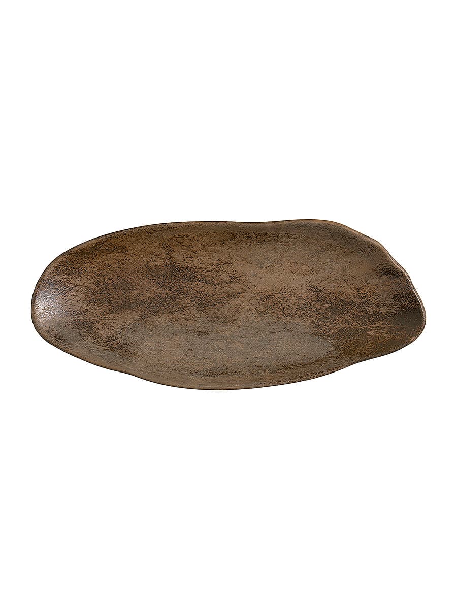 Блюдо для подачи, волнистый край, Bonna, Bazalith, 36.5 x 17 см