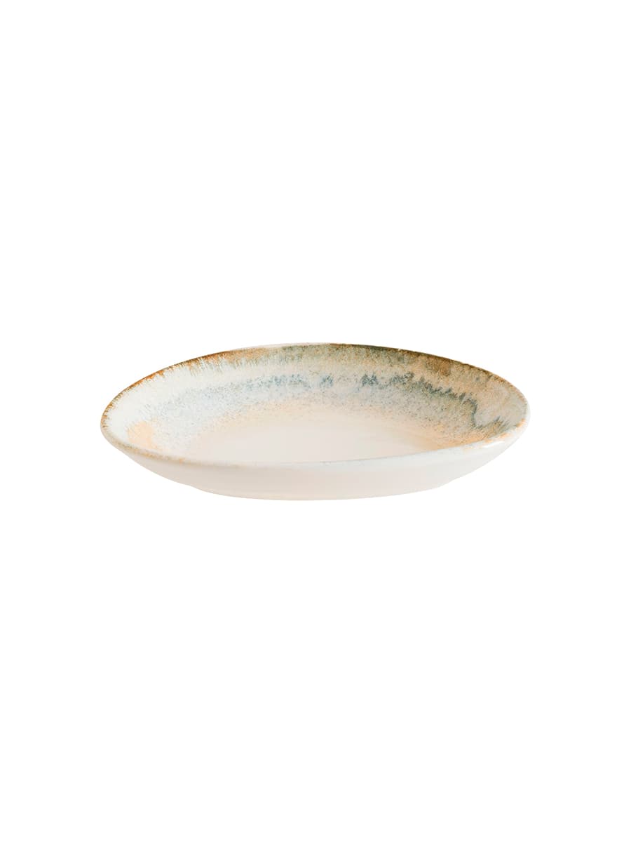 Соусник овальный, волнистый край, Bonna, Knidos, 15 x 10 x 3 см, 140 мл