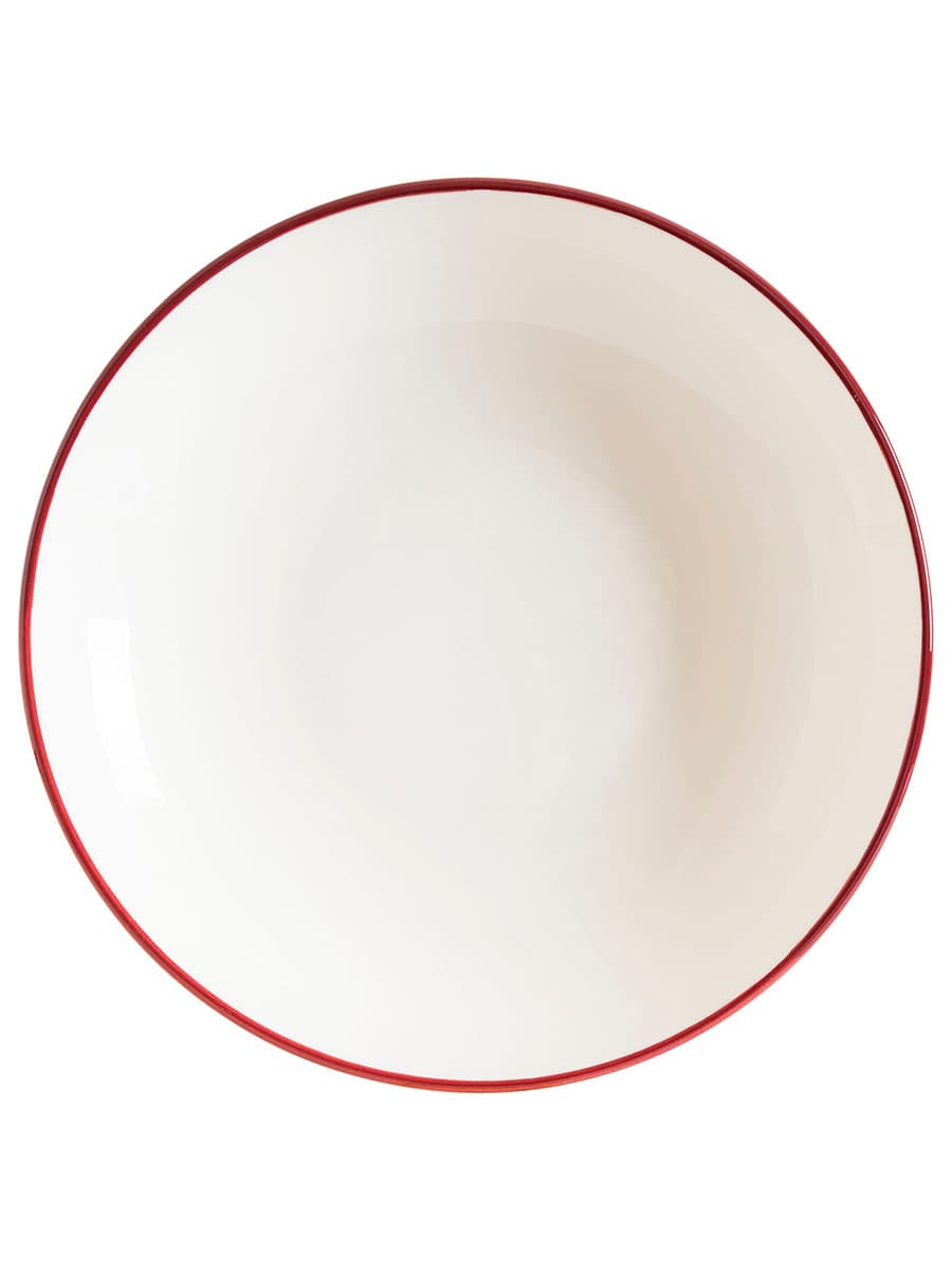 Тарелка глубокая, Bonna, Linea, Бургунди, 23 см, 1000 мл