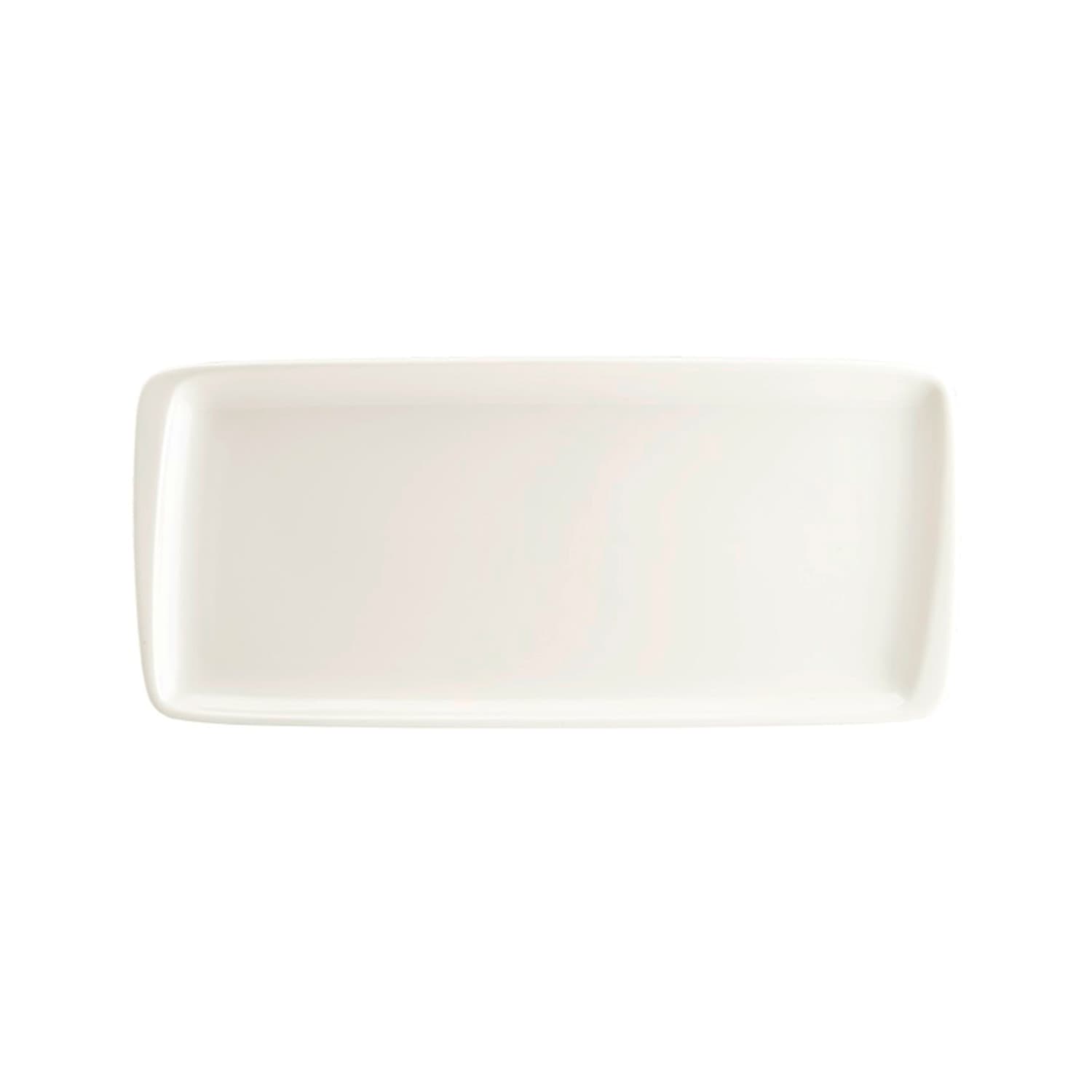 Блюдо прямоугольное, Bonna, White, l 34 см, b 16 см
