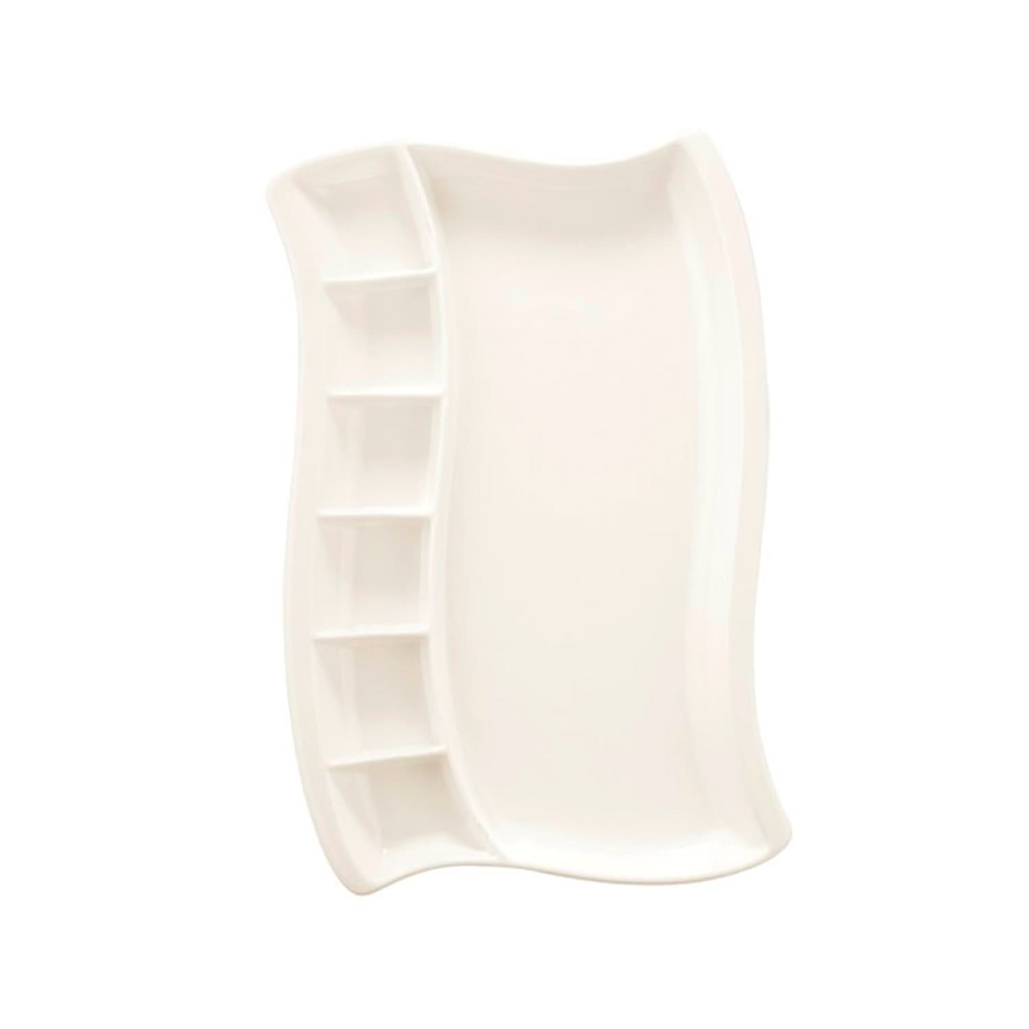 Менажница прямоугольная, 7-и секций , Bonna, White, l 34.5 см, b 32.5 см
