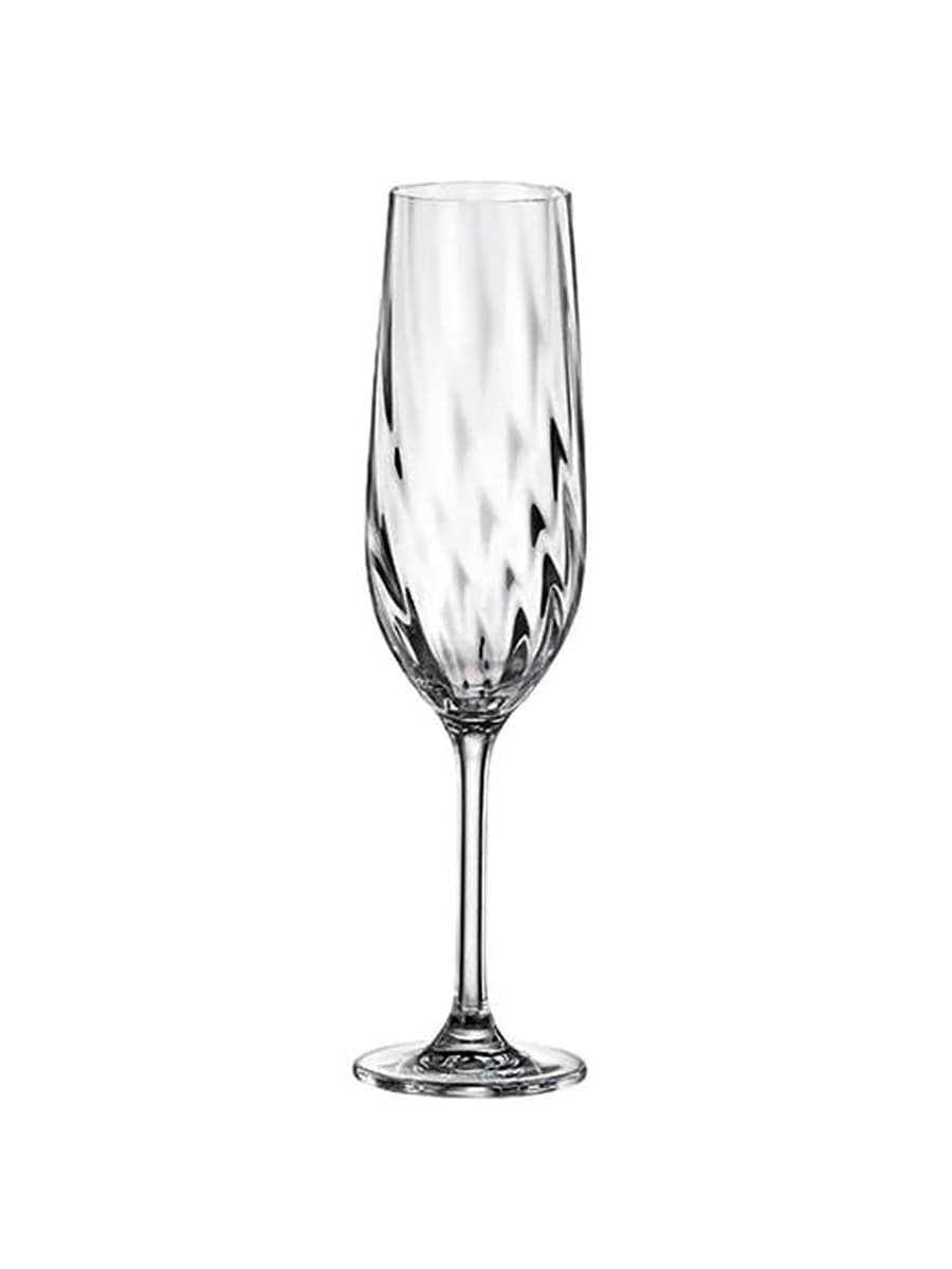 Бокал-флюте, Crystal Bohemia, Crex Optic, 6.1 x 25.2 см, 270 мл