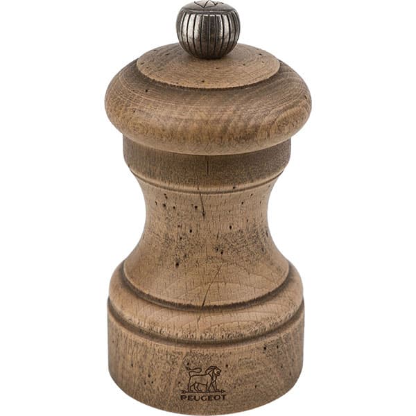 Мельница для соли, состаренное дерево, PEUGEOT, Antique, 10 см
