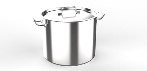 Котел с крышкой, тройное дно, MGsteel, 40 х 33 см, 40 л, 40 см