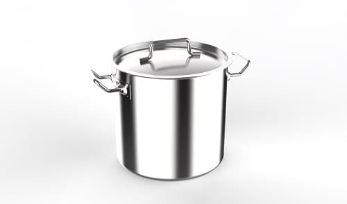 Котел с крышкой, тройное дно, MGsteel, 25 х 25 см, 12 л, 25 см