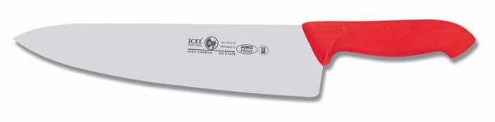 Нож поварской с красной ручкой, Icel, HoReCa, 43 см
