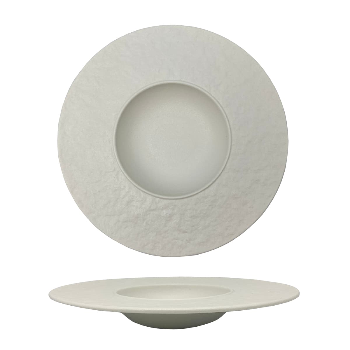 Тарелка глубокая для пасты P.L. Proff Cuisine White Matt Panasia 320 мл d 27,7 см h4,3 см