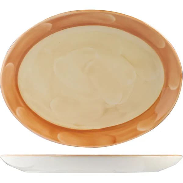 Блюдо, Steelite, Paprika Nat, 20 х 16 см