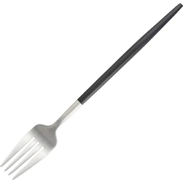 Вилка столовая, Kunstwerk, Stil Black Silver Matte, 22 х 2.7 см