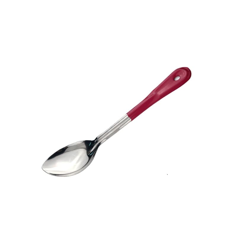 Ложка гарнирная, красная ручка, MGsteel, 19 см
