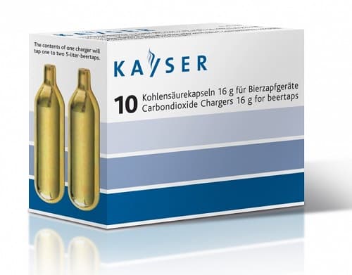 Баллончики для пивной станции (CO2), 10 шт/уп, Kayser