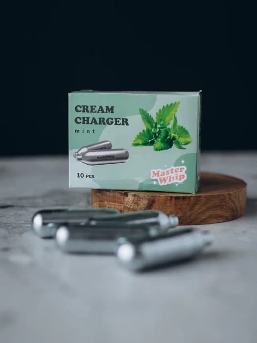 Баллончики для сифона для взбивания сливок, вкус мята, MasterWhip