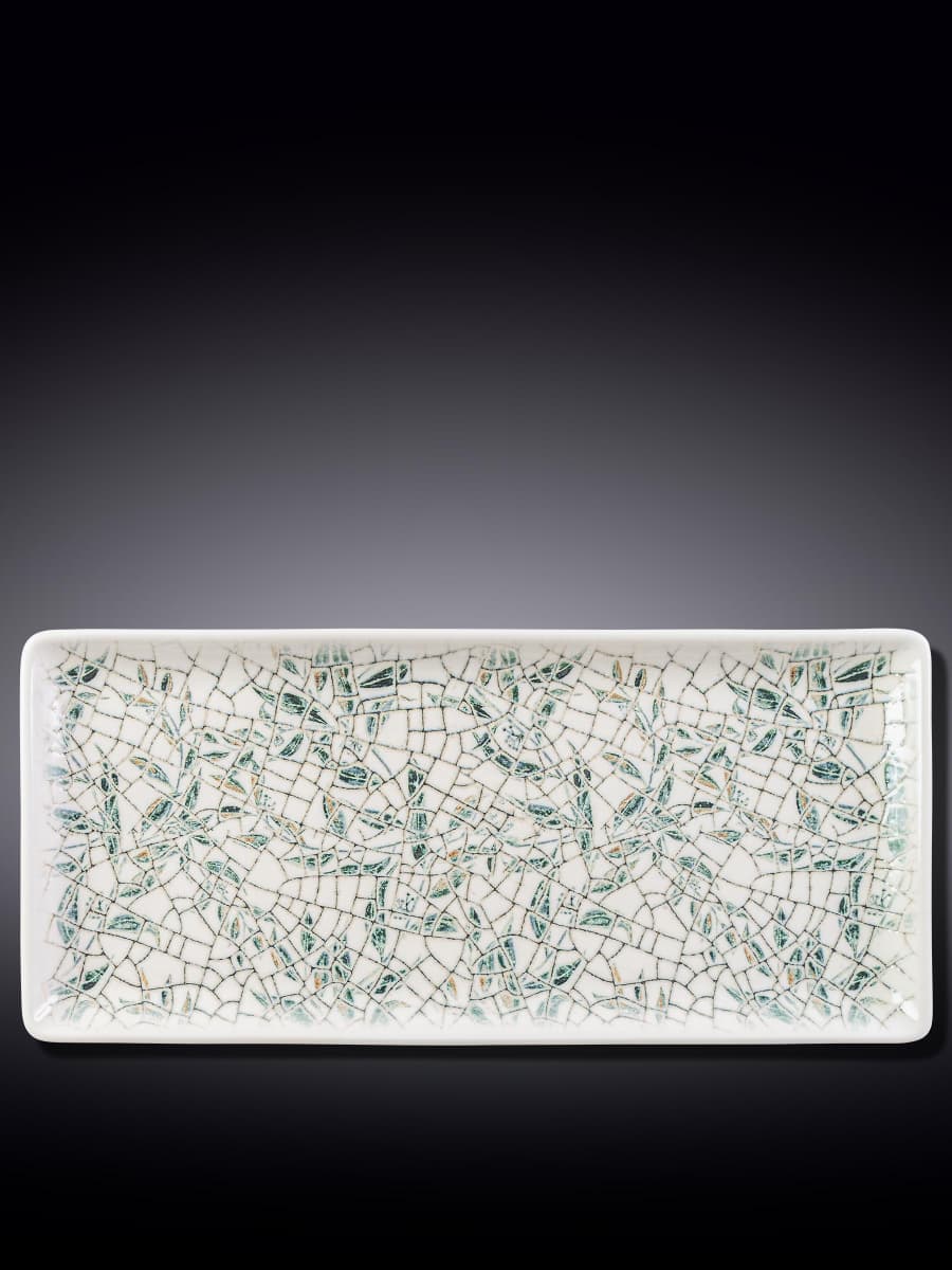 Блюдо прямоугольное, Wilmax, Olive Green, 33х15 см