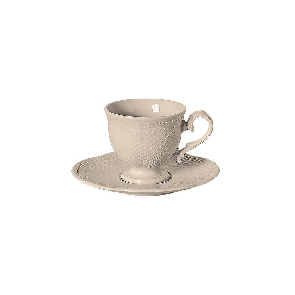 Кофейная пара Noble Peach Tea Aristocrat 100 мл белая d 6,8 см h6 см