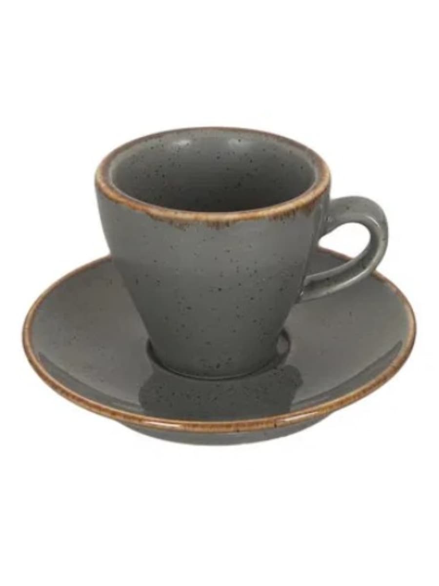 Чашка кофейная, Porland, Seasons Dark Grey, 70 мл (к блюдцу 12OT12)
